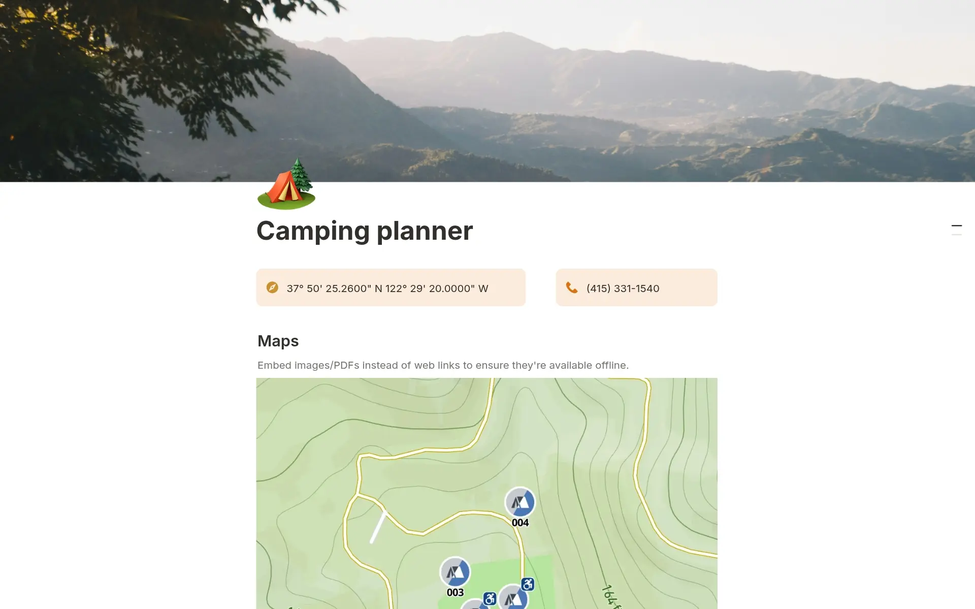 Screenshot of Your digital detox playground collection by Notion