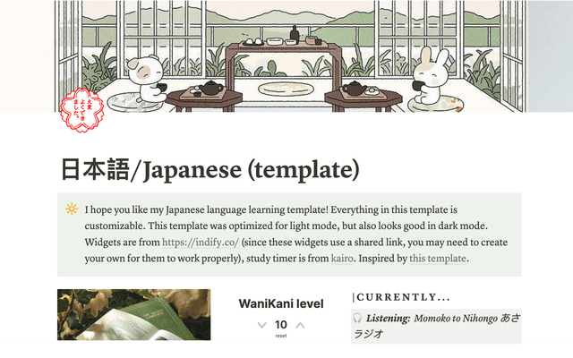 Japanese language learning